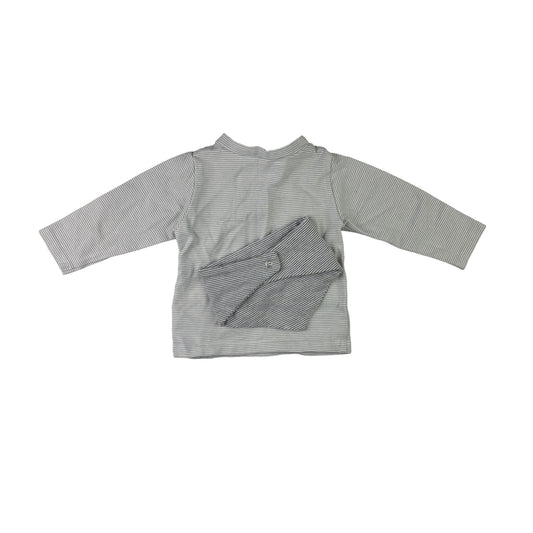 Wickelshirt in Gr. 62 mit Halstuch - Sehr gut