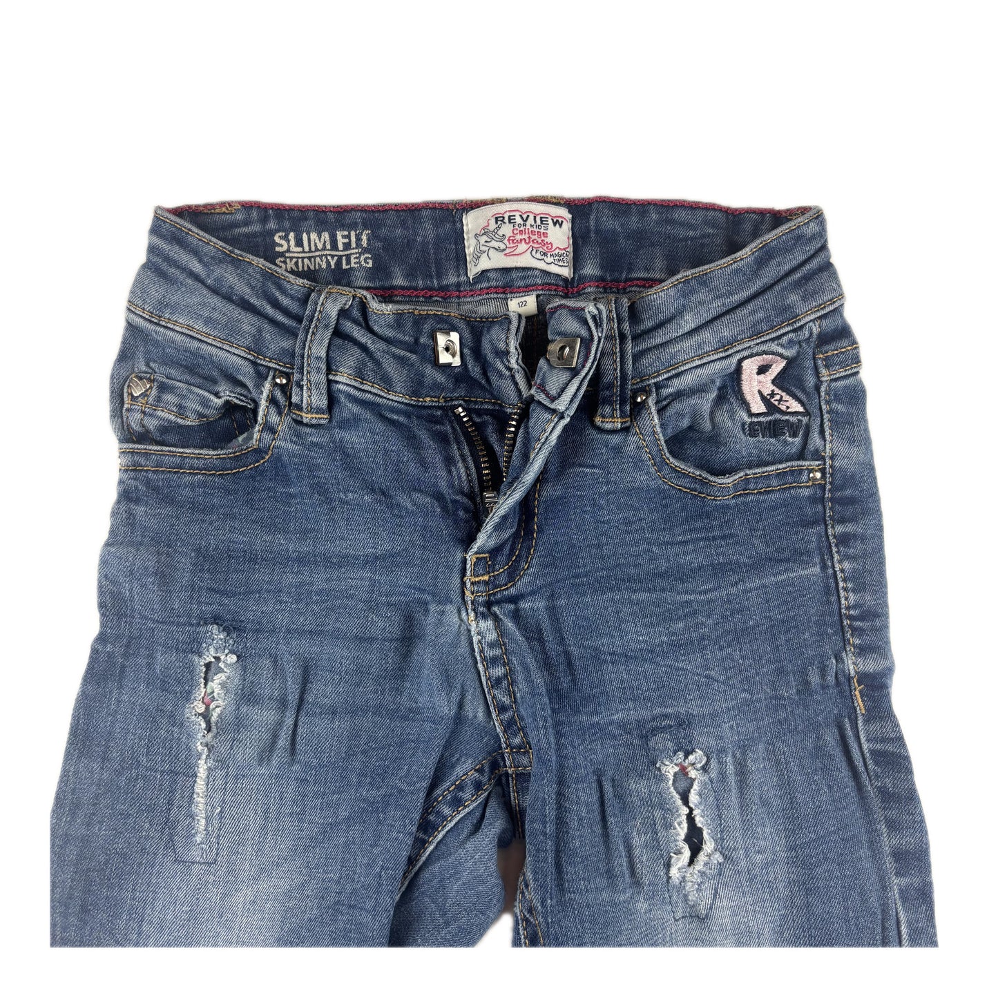 Jeans von Review in Gr. 122 - Gut