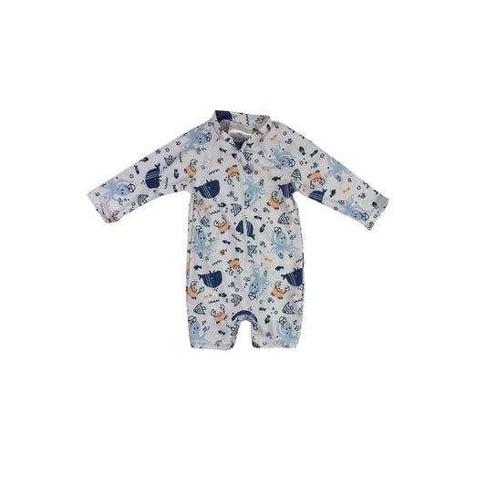 Badeanzug von Ergee in Gr. 9-12 Monate mit Cappy 50+ UV Schutz