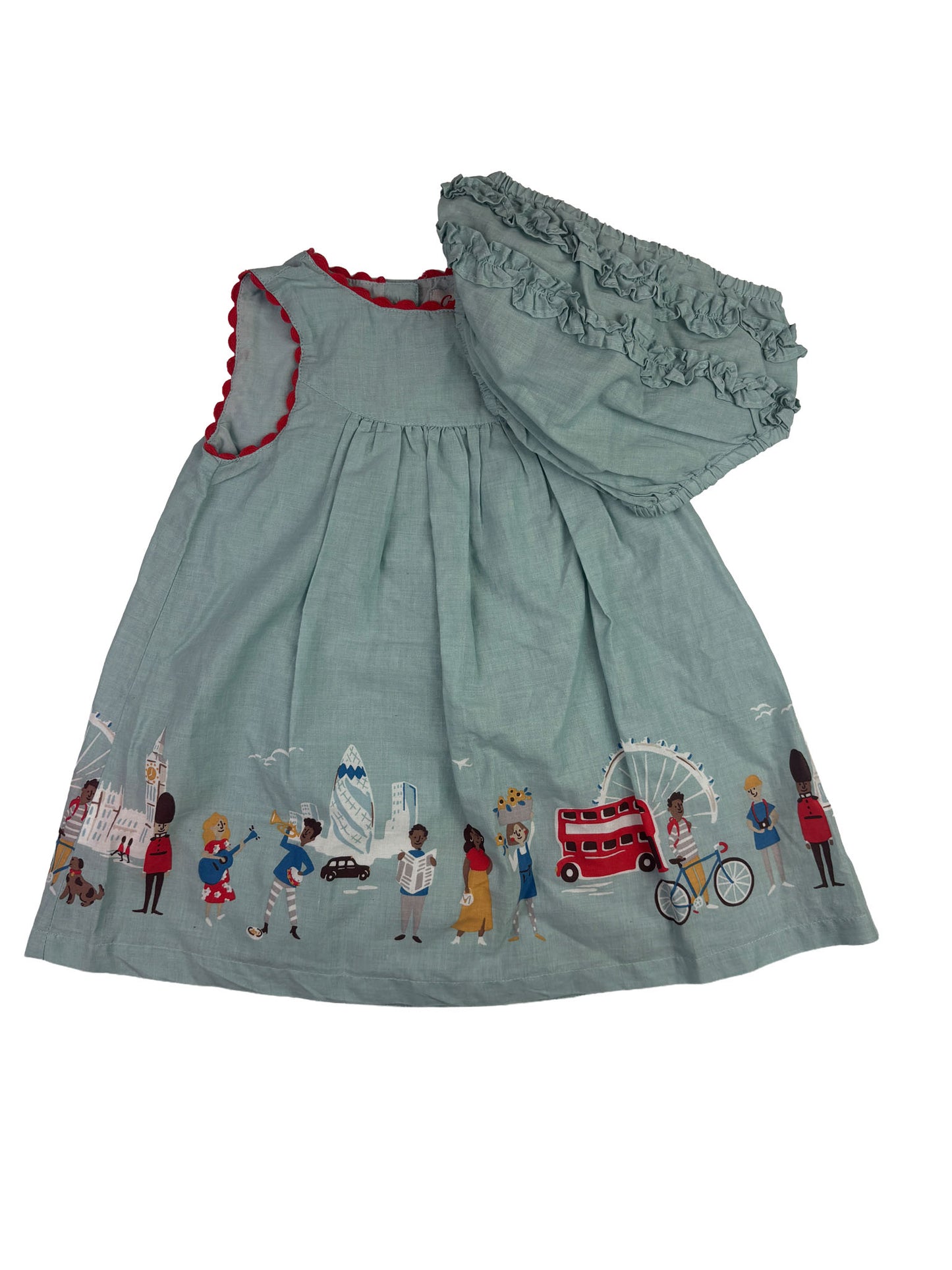 Kleid von Cath Kids London in Gr. 3-6 Monate - Mit Höschen
