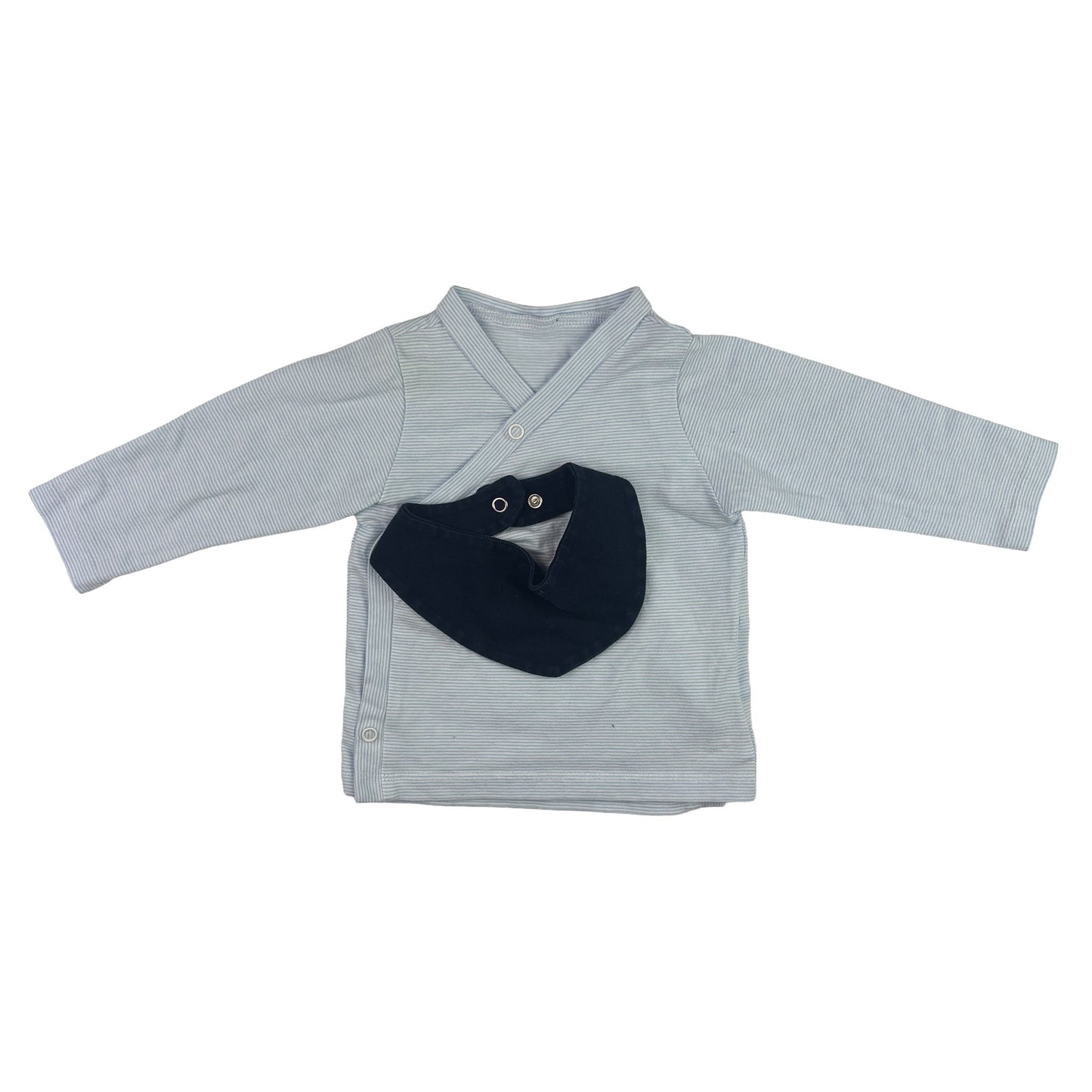 Wickelshirt von Hand Made in Gr. 62 mit Halstuch - Sehr gut